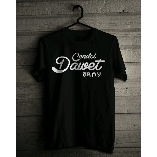 Kaos Distro Cendol Dawet Army Hitam Ukuran Standart AM1011 Satu.Toko