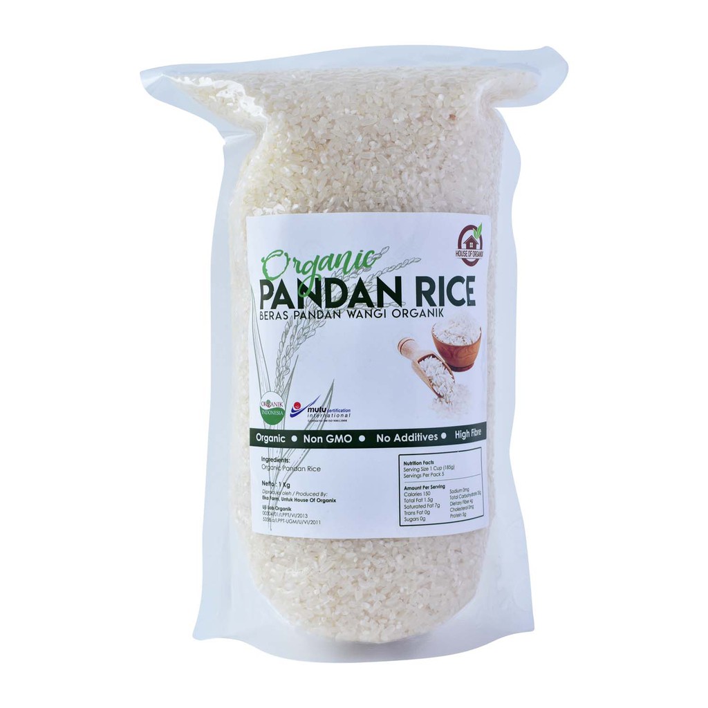 House Of Organix Organic Pandan Rice / Beras Pandan Wangi