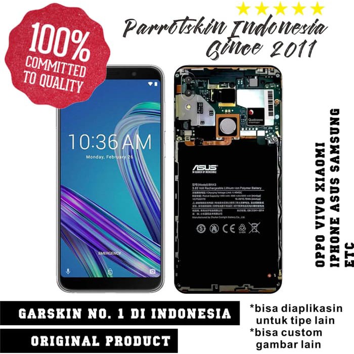 Garskin Skin Asus Zenfone 5 5z Mainboard Mesin hp