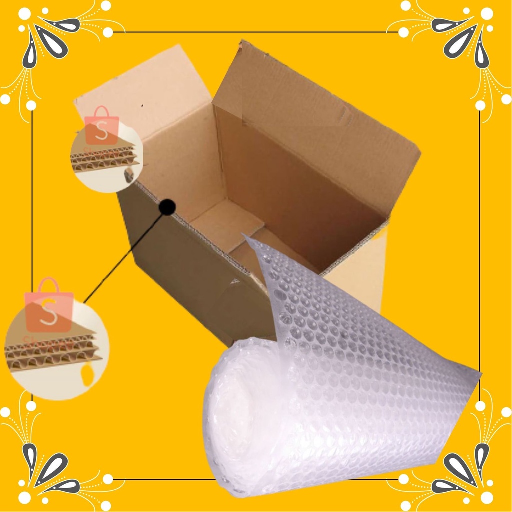 

Clairera❀ Bubble Wrap Tambahan | Kardus dan Ekstra Bubble Wrab | Kemasan