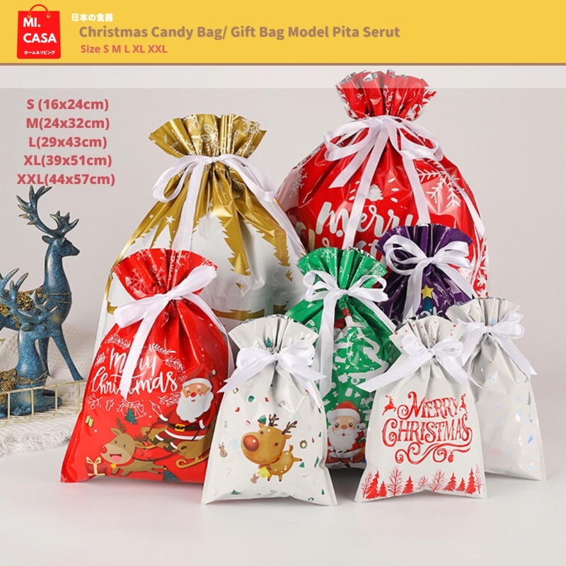 

Mi.casa- Christmas Gift Pouch /Candy Bag / Kantong kado