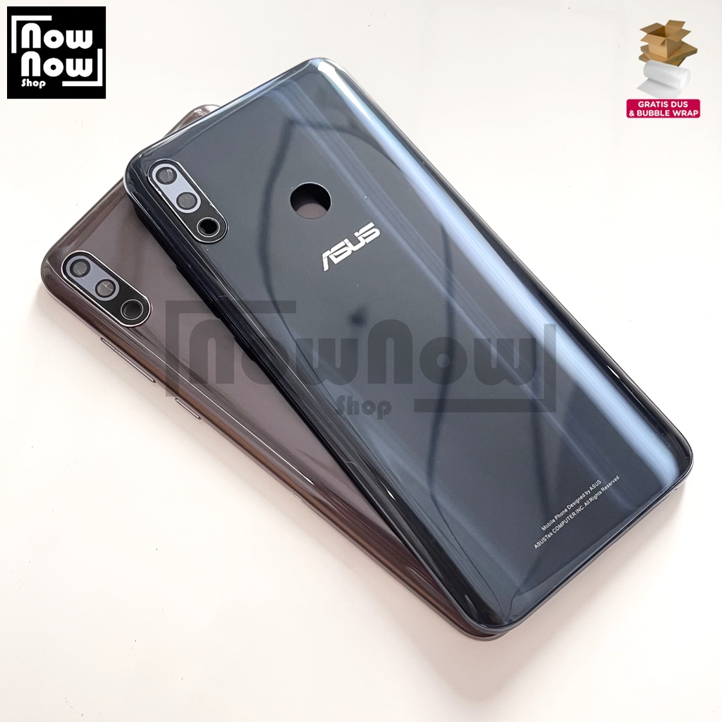 Backdoor Tutup Belakang Baterai Backcover Back Casing Housing Asus Zenfone MAX PRO M2 ZB631KL X018DA X01BDA + Kaca Kamera Tombol Power Volume