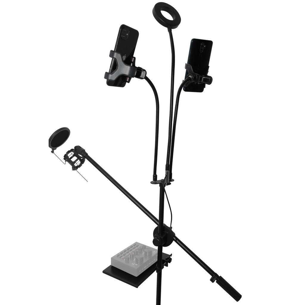 GoodCase - Stand Microphone Degree + Holder Hp Microphone Stand Lantai Dengan Banyak Varian