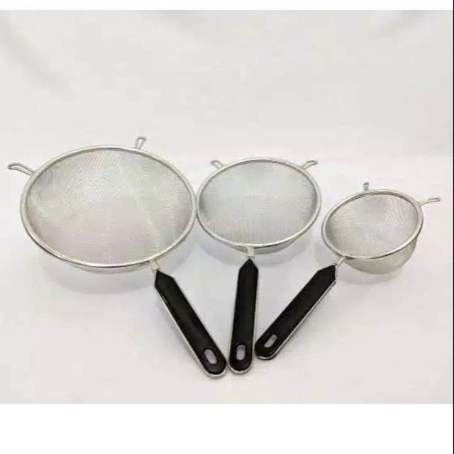 Ayakan tepung / Saringan santan minyak bubur bayi serbaguna stainless 18cm 20cm 24cm