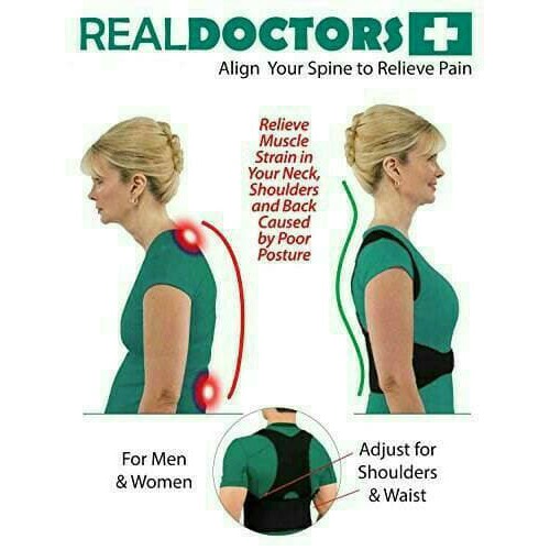 Alat Penegak Punggung Posture Support Brace Real Doctors