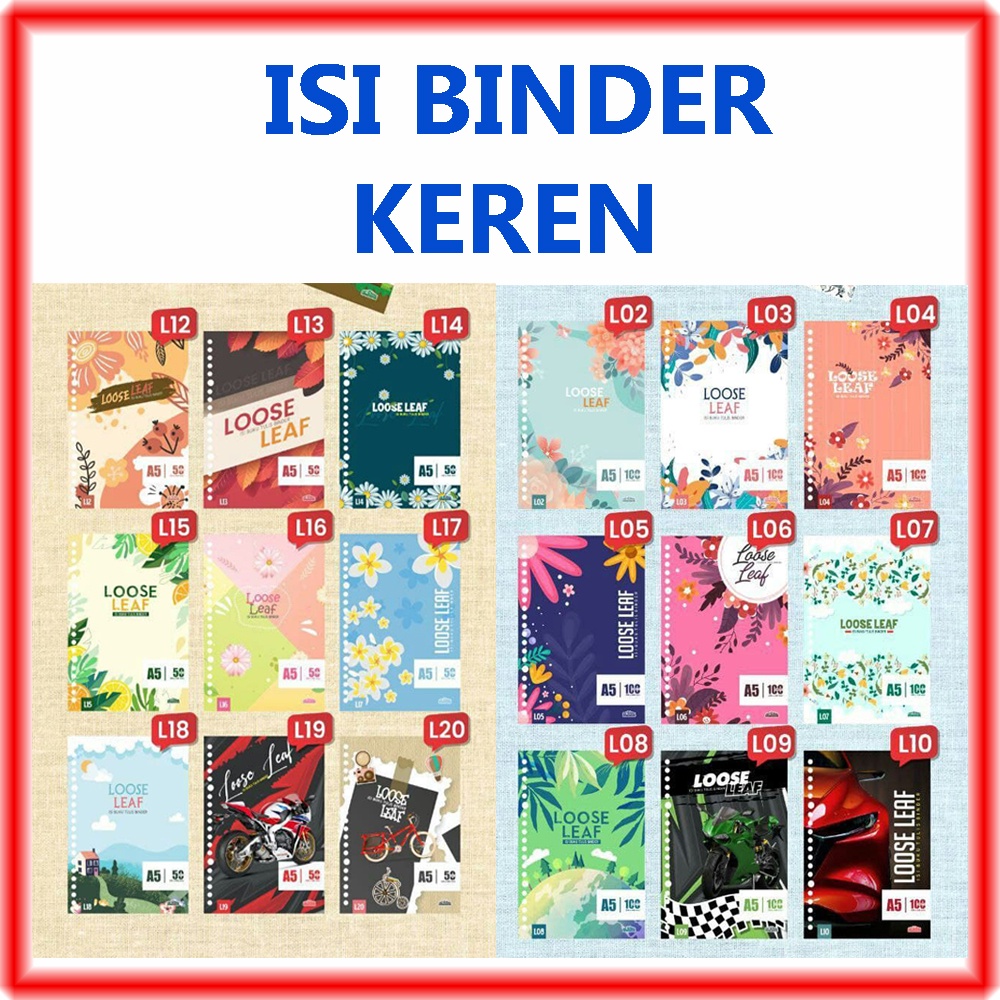 

Isi Binder Looseleaf Adz Dzahabi Ukuran A5 Isi 50 100 Lembar