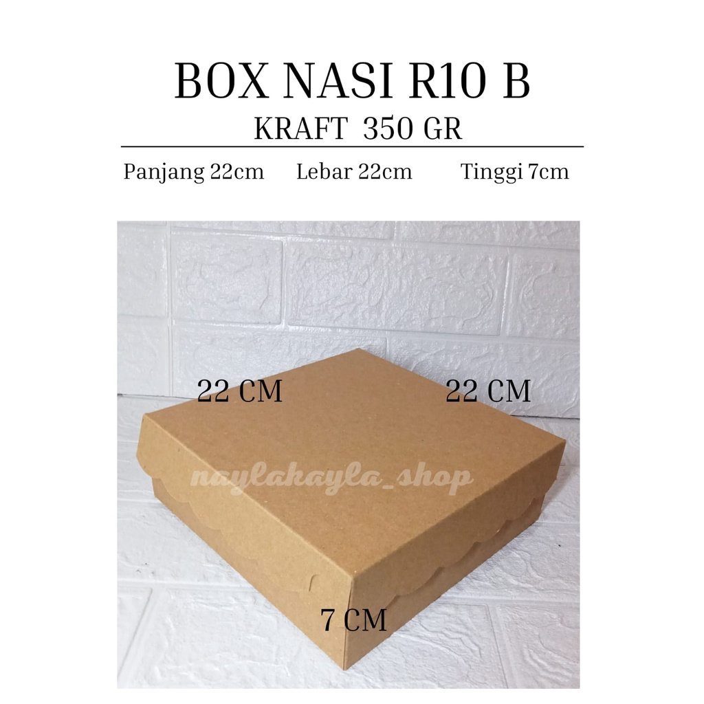 

4.READY BOX CATRING, warna coklat, harga yg tertulis 1 pack isi 10 pcs