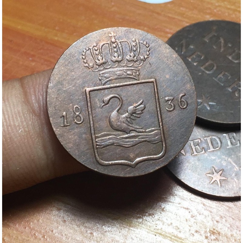 Koin Kuno Nederl Indie Swan 1836