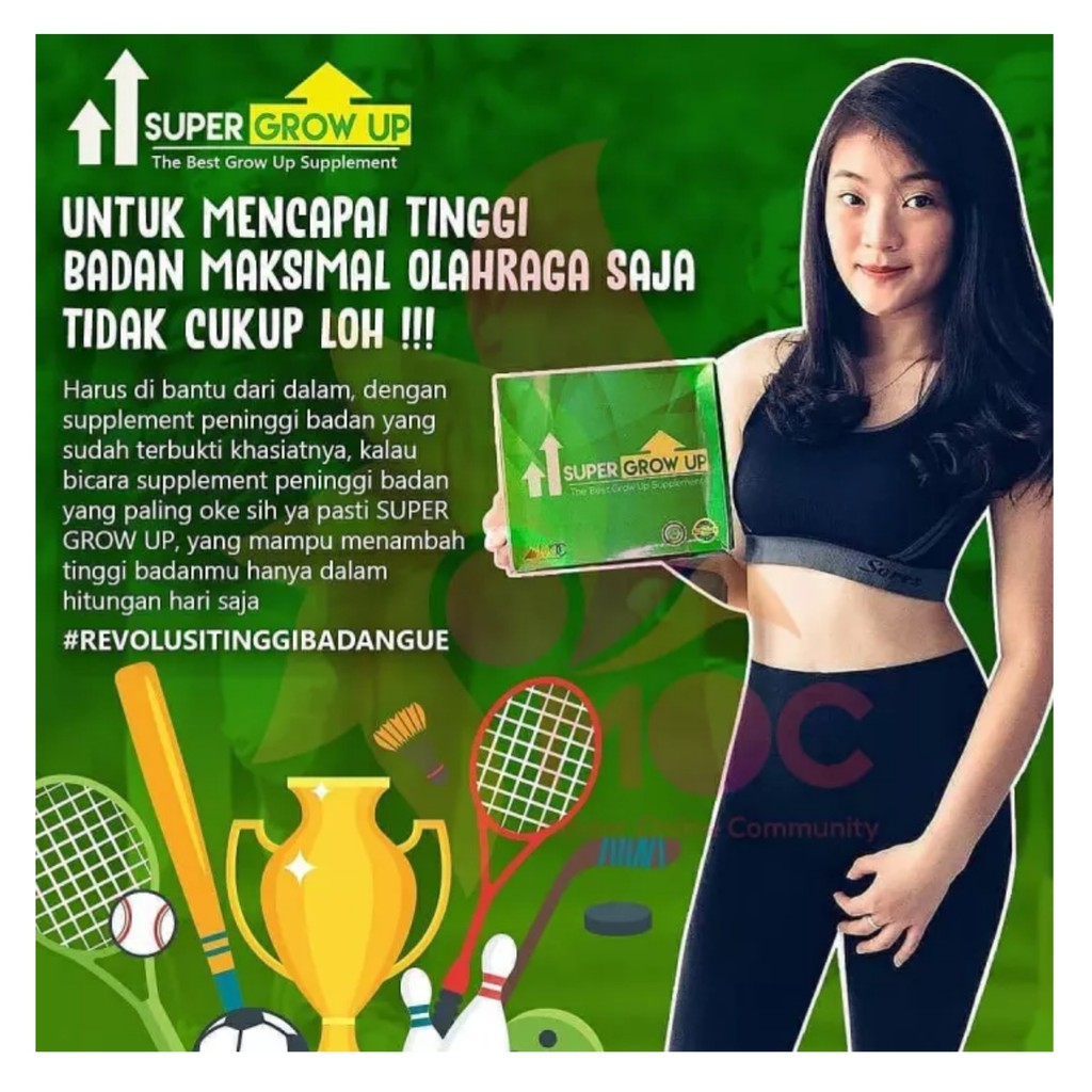 

PENINGGI BADAN SUPER GROW UP ORIGINAL SUSU KALSIUM ZINC AMPUH AMAN HALAL (BAYAR DITEMPAT)