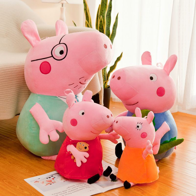 Big 50cm  Mainan Boneka Plush Peppa Pig George Ukuran Untuk Bayi / Anak