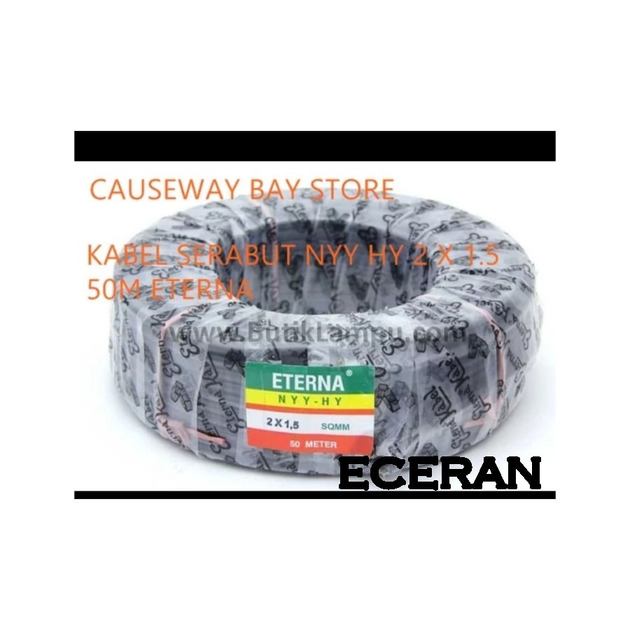 KABEL SERABUT NYYHY 2X1.5 ETERNA ECERAN