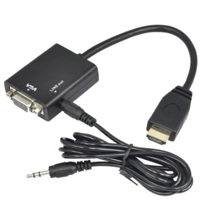 Hdtv male to vga female audio 3.5mm 1080p mika for laptop pc dvd stb - hdtv to vga full hd