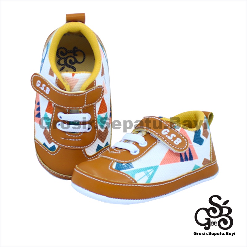 sepatu bayi laki laki perempuan umur 2-14 bulan model Kets Carnival Putih