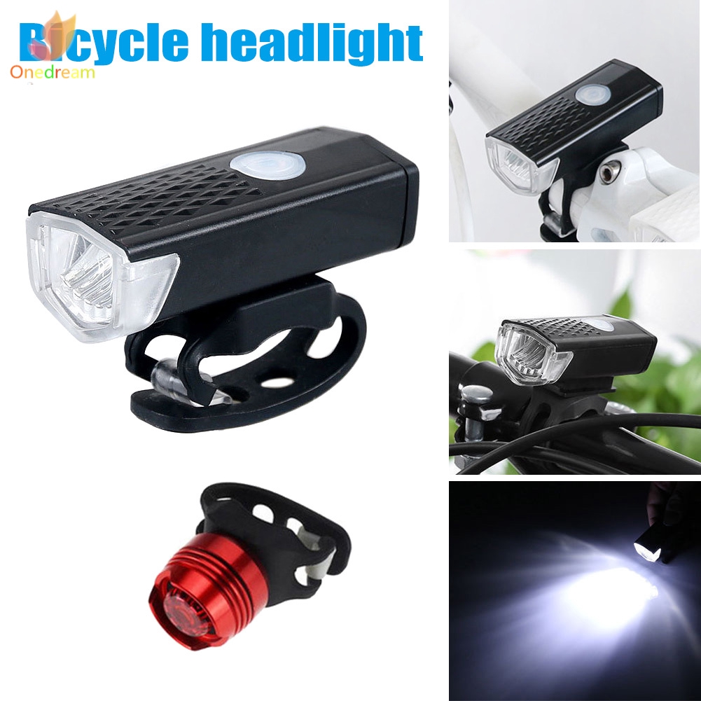 bicycle headlight and taillight set