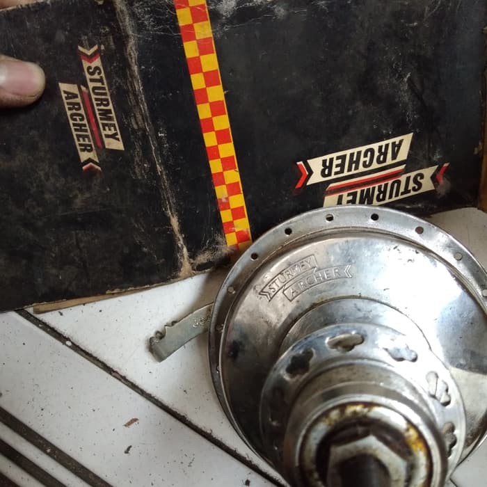 tromol sturmey archer belakang sepeda onthel NOS COD bisa