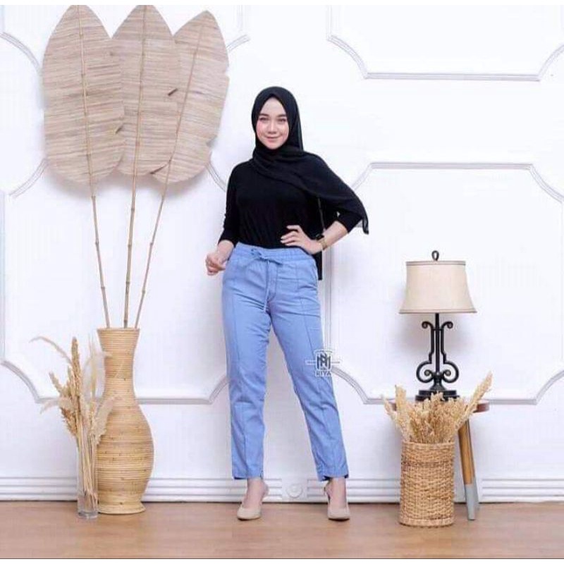 Kulot, Jogger &amp; baggy pants bahan soft jeans tebal