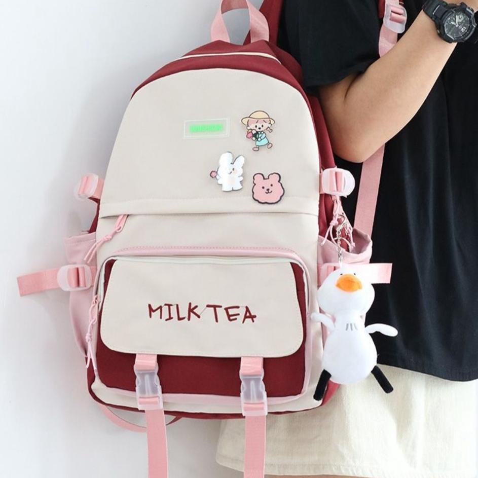 [PMP. 759473] BARU 2022 Tas Sekolah Korean Style Tas Ransel Wanita Backpack Korea Fashion Tas Wanita