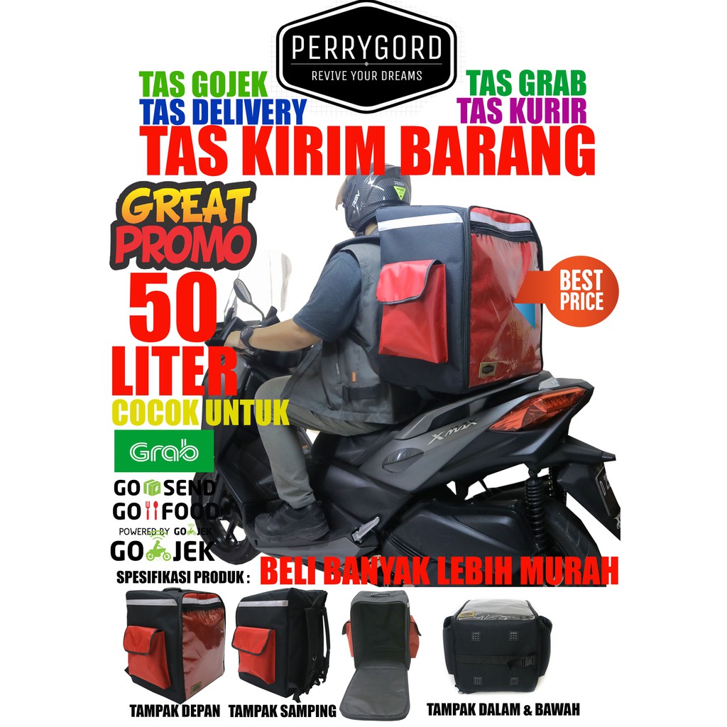 Tas kirim barang untuk gojek gosend grab