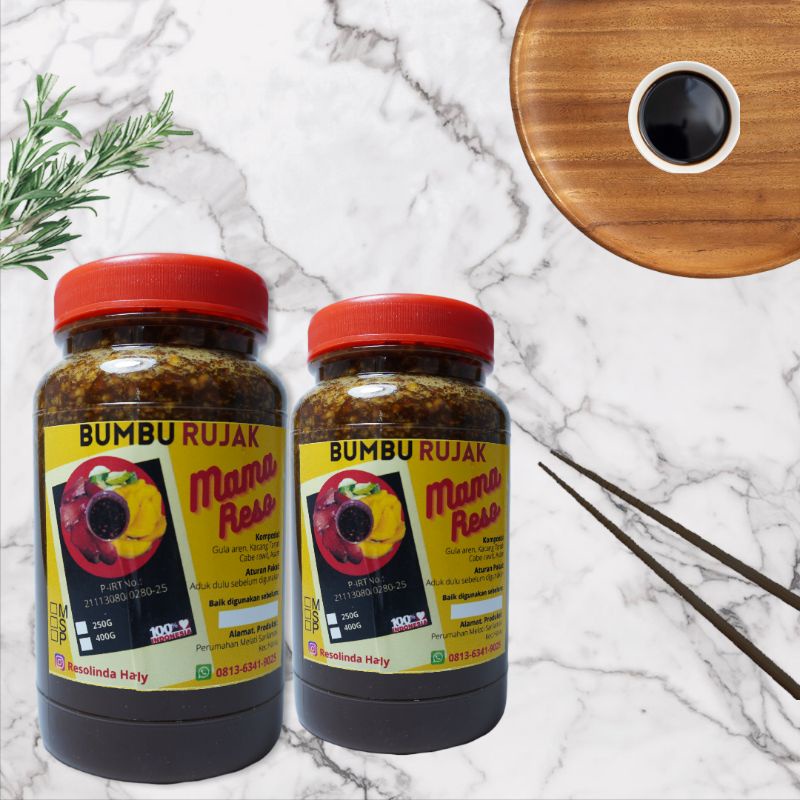 

Bumbu Rujak Pedas Manis Siap Saji 400g