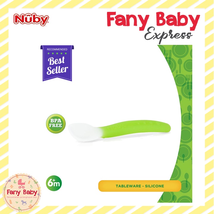 NUBY SILICONE SPOON WITH CASE