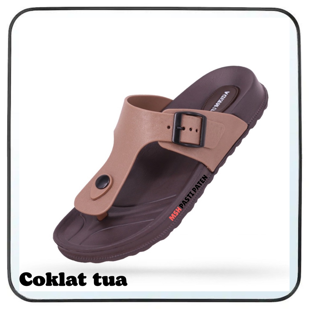 Sandal jepit wanita bahan karet tahan air ori yumeida gt 9062 ukuran 37-41