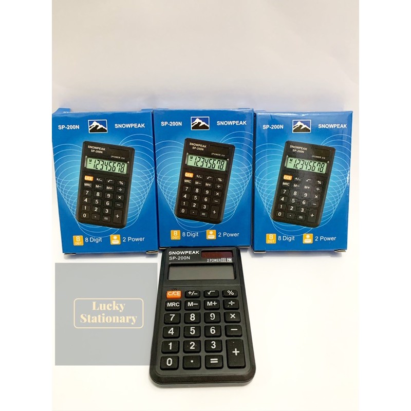 

Kalkulator Saku Kecil Merk Snowpeak seri SP-200N