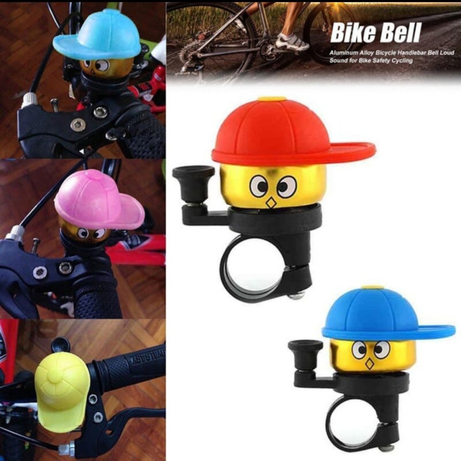 Barangunik2021-Bel/Klakson Sepeda Mini Ting Ting/Bel Sepeda Anak Boneka Topi