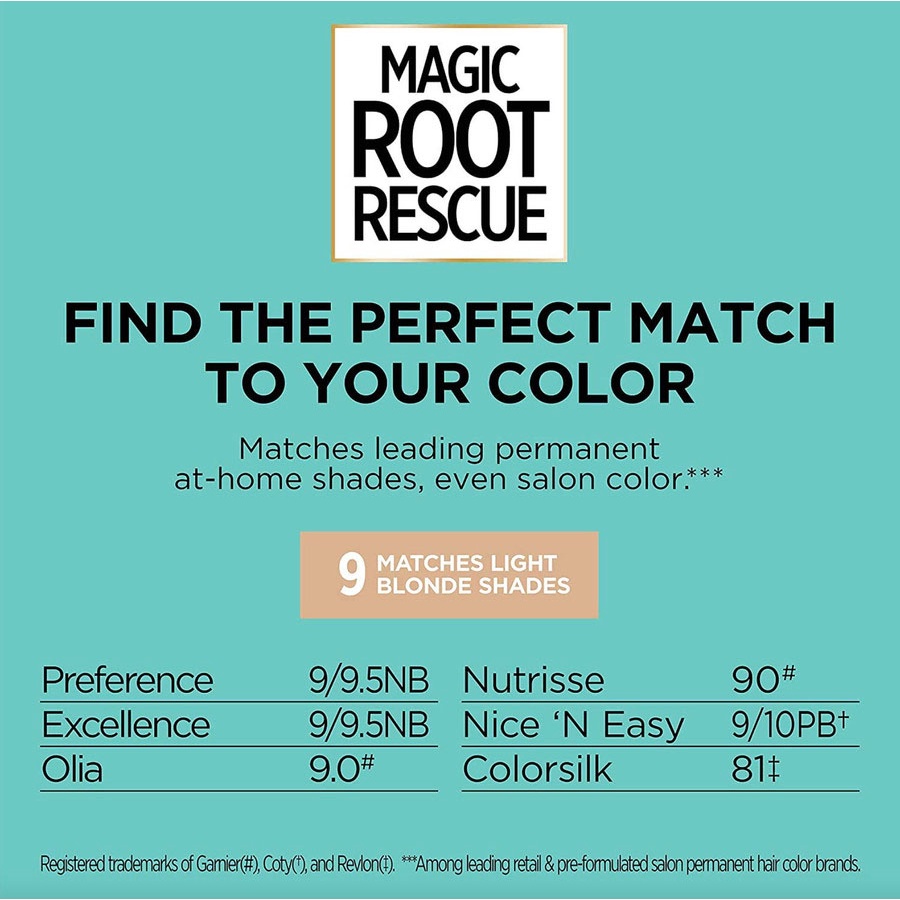 Loreal Magic Root Rescue 9 Pewarna Akar Rambut Alami Permanen 1 Coloring Kit ORI USA