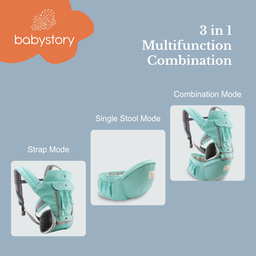 Original Hipseat Aeibao 11 in 1 multifunction 6612 Aiebao hipseat gendongan bayi baby carrier