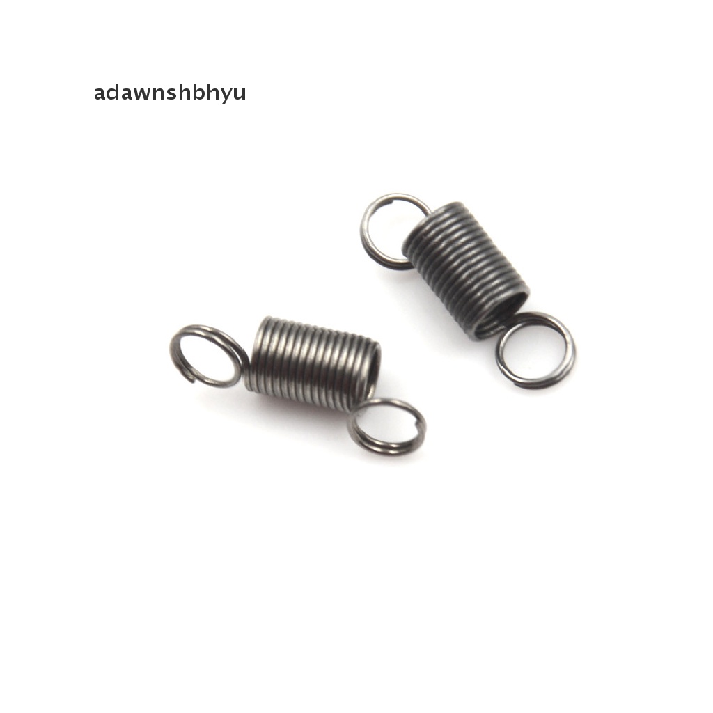 Adawnshbhyu 10PCS Pegas Ketegangan Kecil Stainless Steel 15mm Dengan Kait Untuk Mainan DIY Tarik