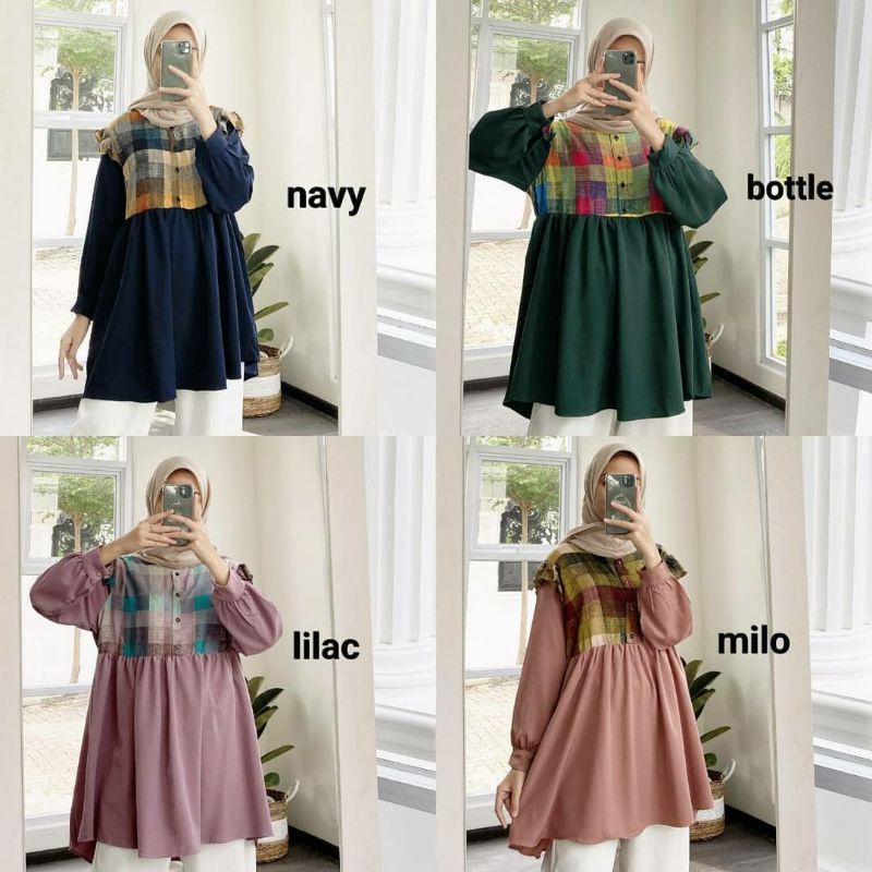 Yuma Tunik Rayon Mix Moscrepe