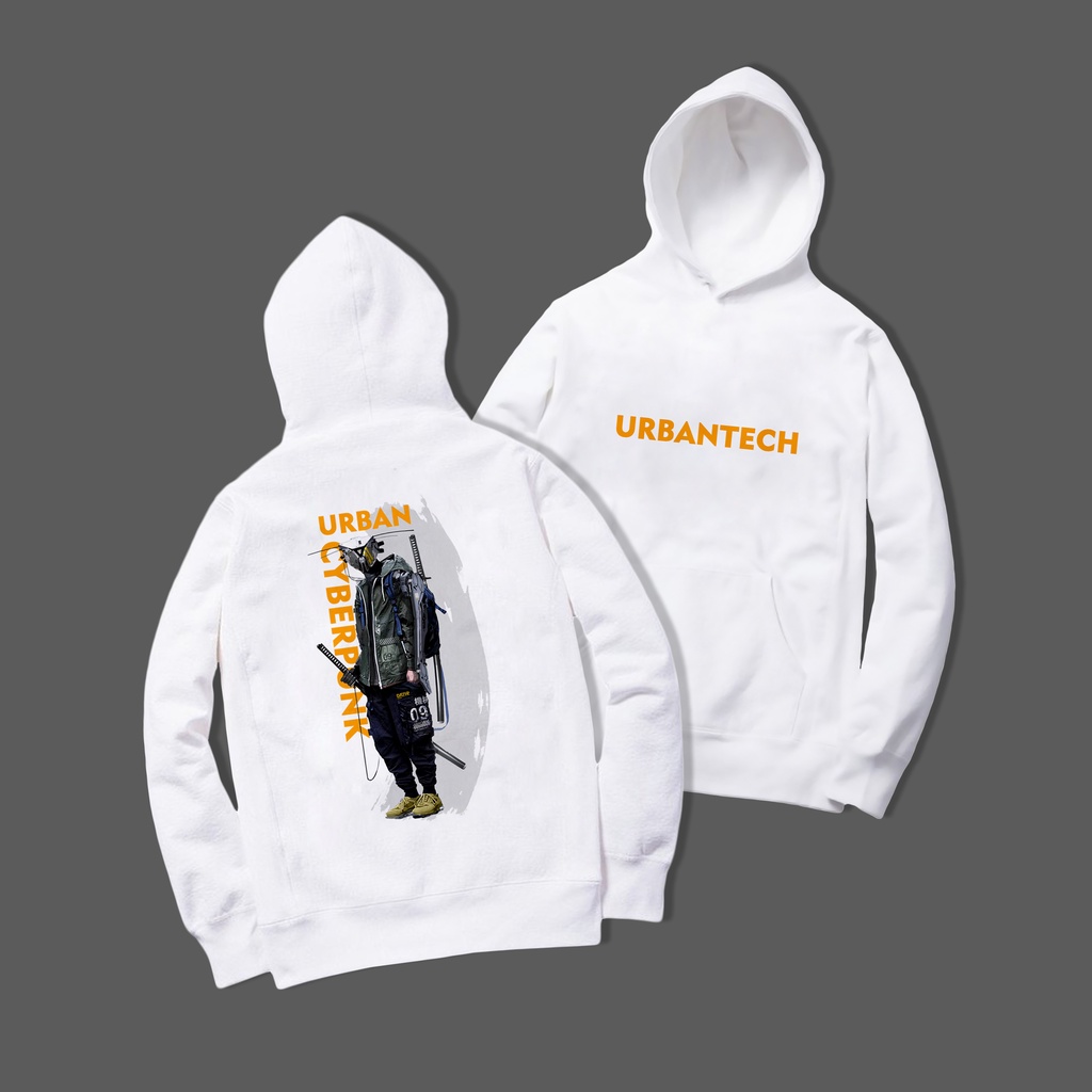 Jaket Hoodie Pria Wanita Jaket fleece Cyberpunk CYBER URBAN