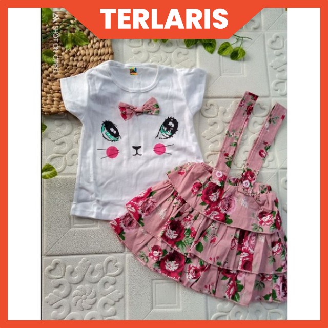 zhafira kids store - Miiko overall - Set overall anak 1-2 tahun Miiko overall Ruffle