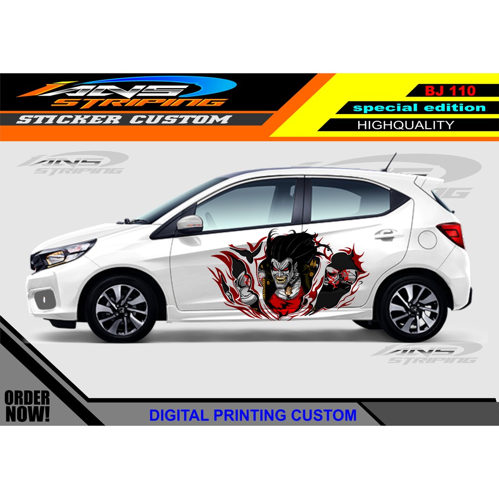 STICKER DECAL HONDA BRIO / PROMO STIKER MOBIL AGYA AYLA / STICKER HONDA JAZZ / STICKER DECAL MOBIL