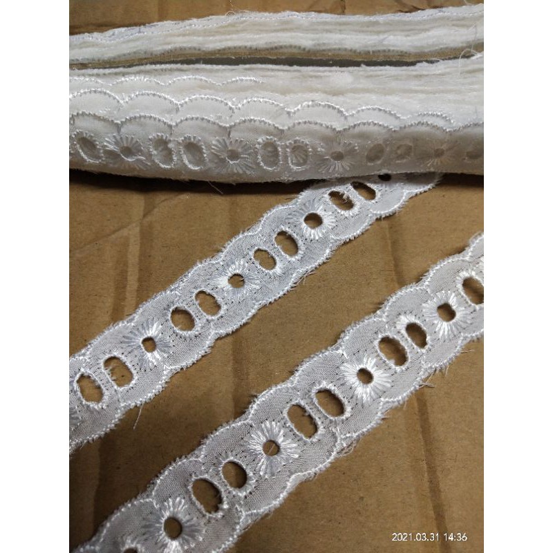 RENDA bordir katun renda putih renda pita renda lis renda baju