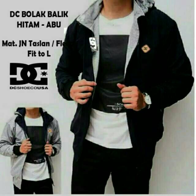 Jaket Pria Bolak Balik 2in1 / JAKET PRIA JAKET PARASUT JAKET DISTRO JAKET MOTOR JAKET MURAH