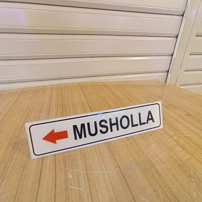 

SIGN AKRILIK MUSHOLLA PANAH ARAH KIRI / KANAN UKURAN 5X20CM MUSHOLA