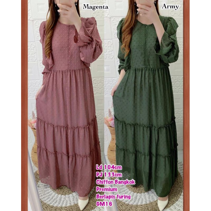 dress maxi chiffon bangkok