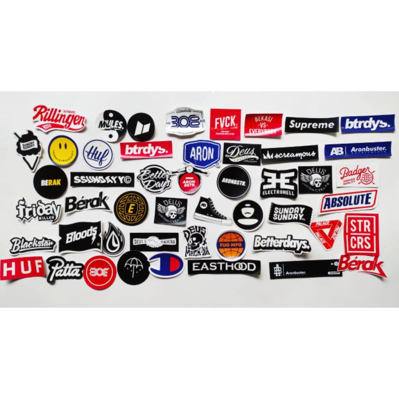 

STIKER BRAND DISTRO PAKET 10 PCS RANDOM BAHAN GRAFTAC ANTI AIR HYPEBEAST