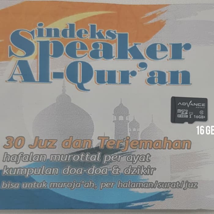 MICRO SD MEMORY ALQURAN MICRO MEMORY 16GB