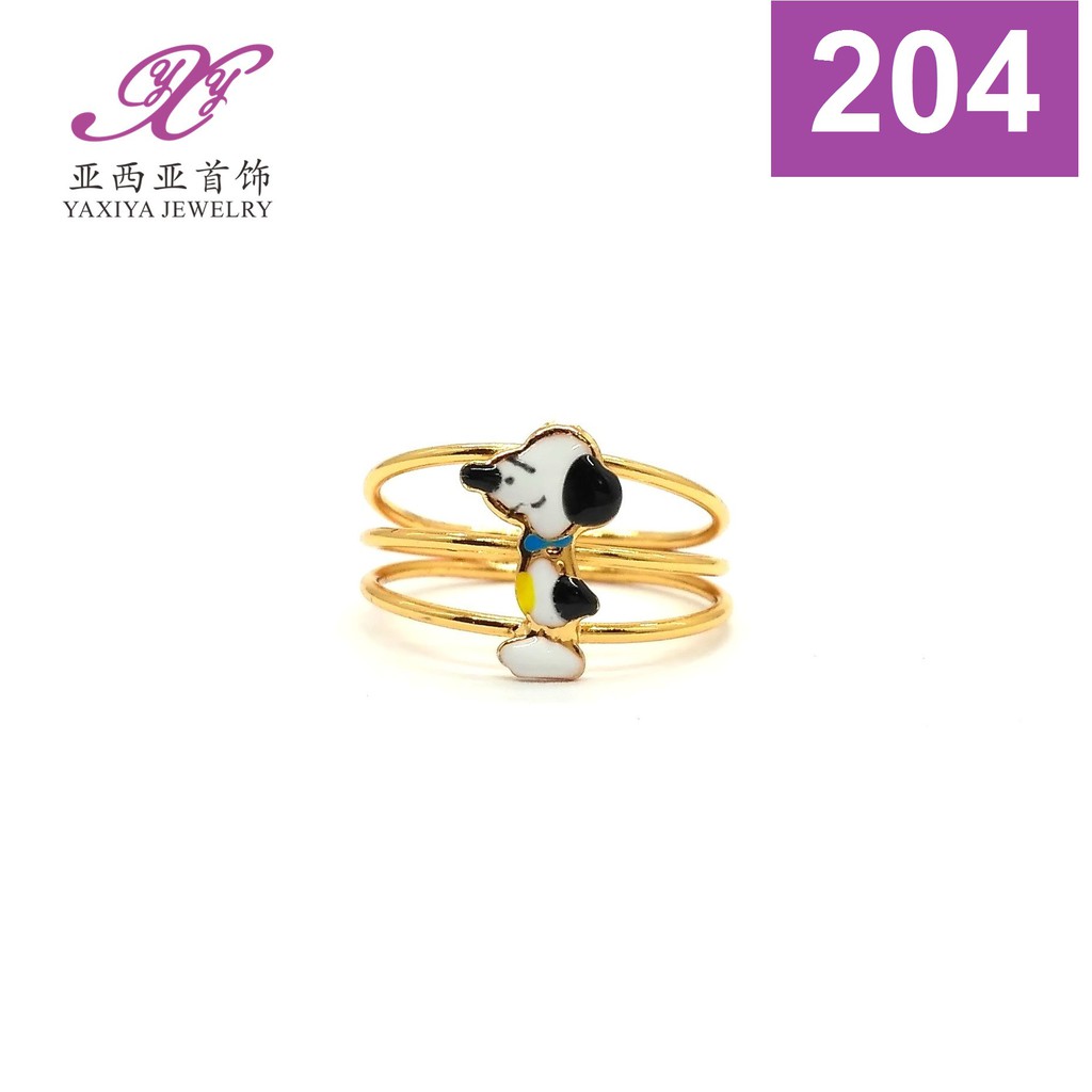 

Cincin Anak Lapis emas Perhiasan imitasi Yaxiya Jewelry 204
