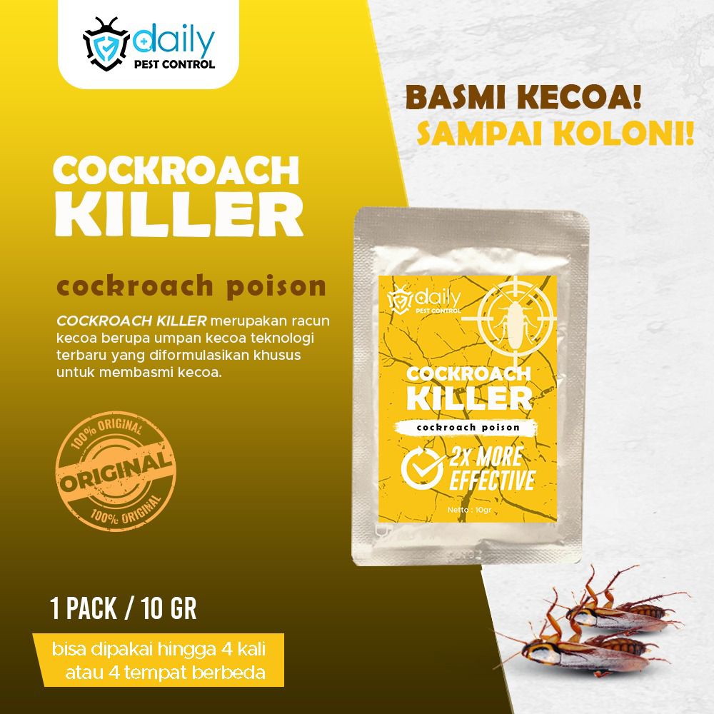 RACUN KECOA AMPUH PEMBASMI PEMBUNUH KECOA DAILY COCKROACH KILLER