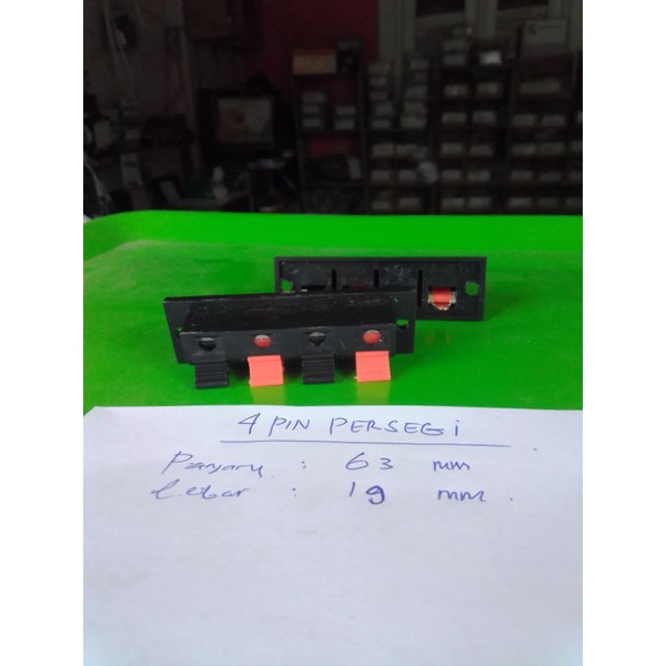 terminal speaker 4 pin persegi