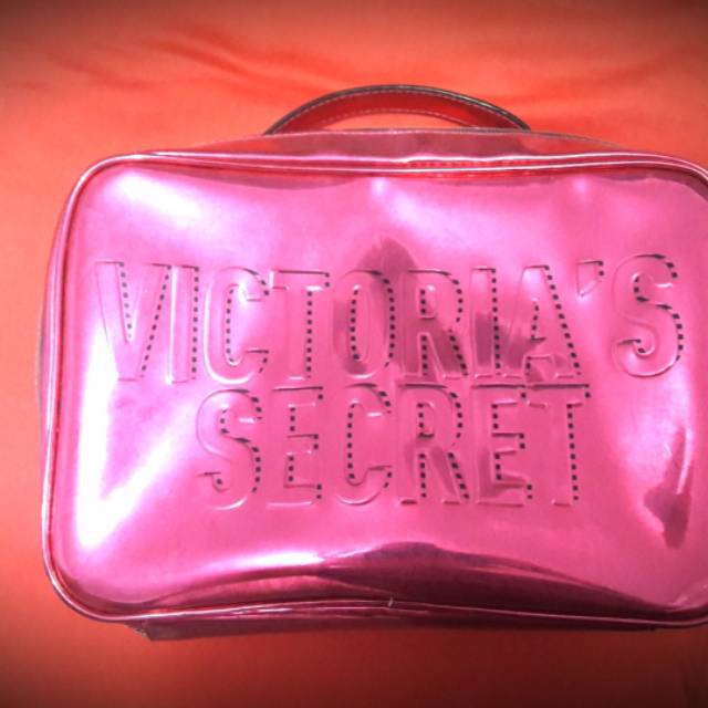 Tas hand bag victoria's secret asli pink