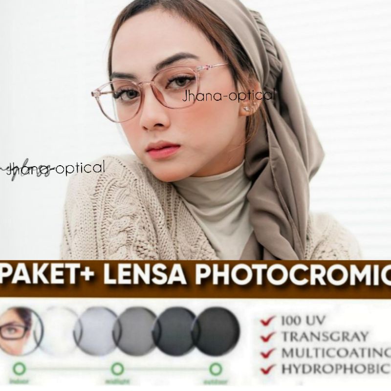 Kacamata photocromic minus anti radiasi|Frame lensa minus