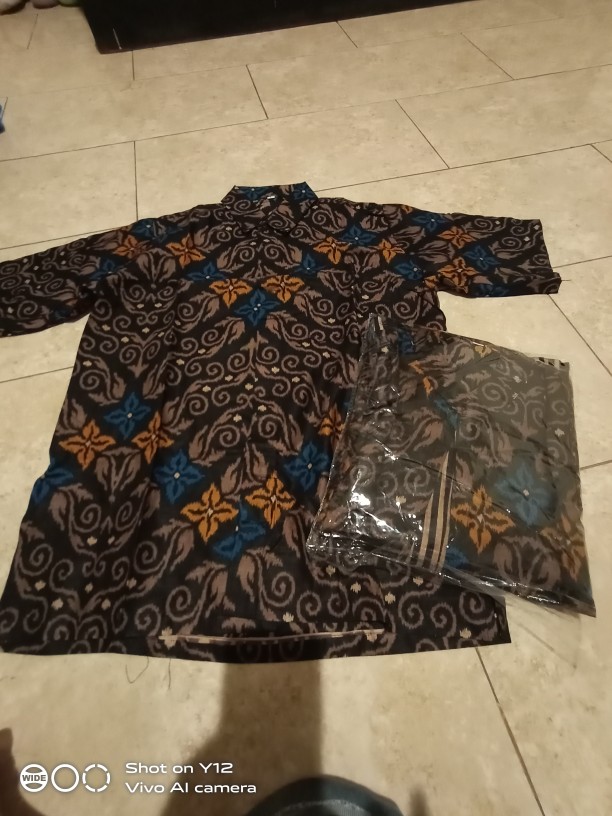 Maura Couple - Sania Ruffle Batik Couple Ori Ndoro Jowi Garansi Termurah Shopee - Batik Modern Solo