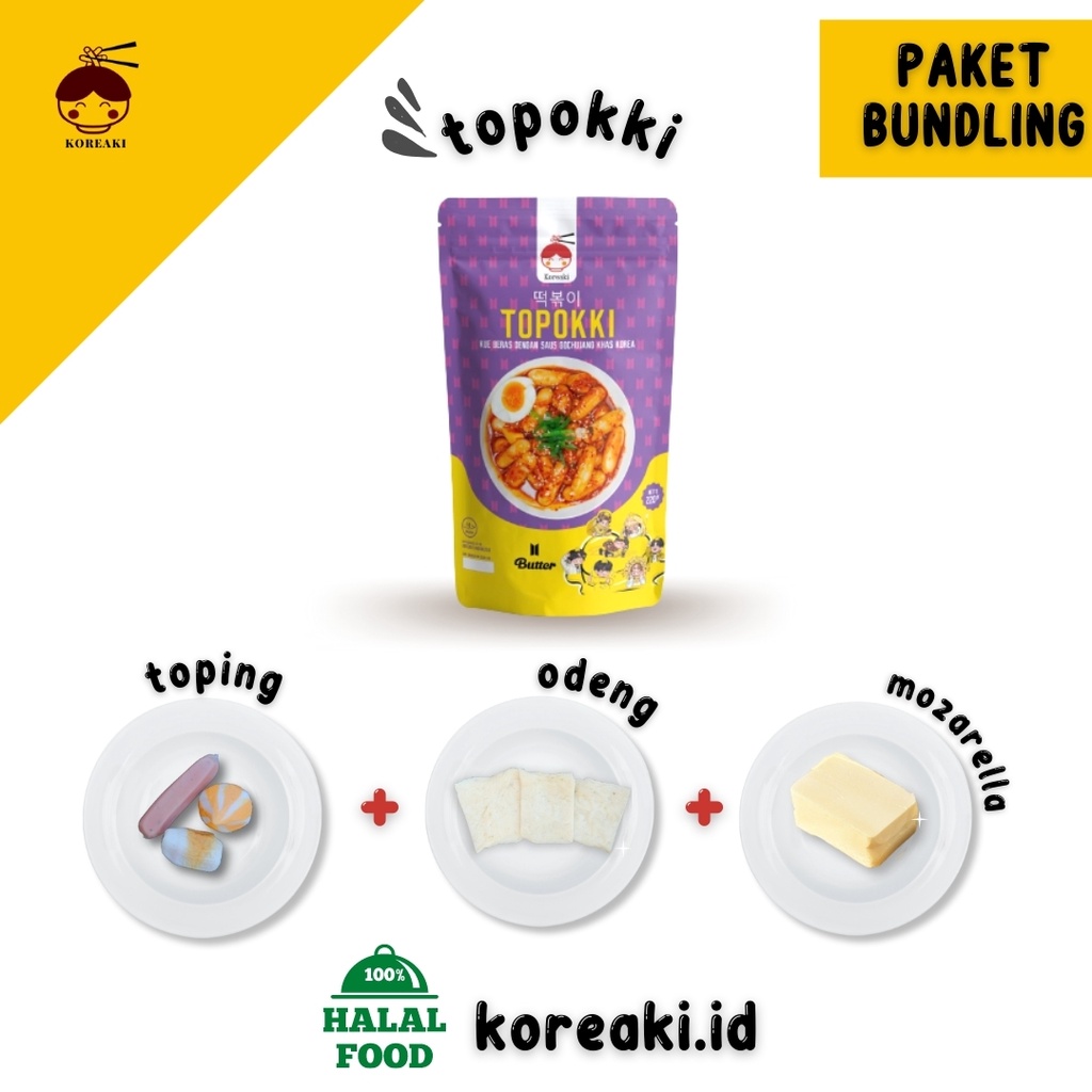 

TOPOKKI PAKET LENGKAP LEBIH HEMAT TOPOKKI HALAL