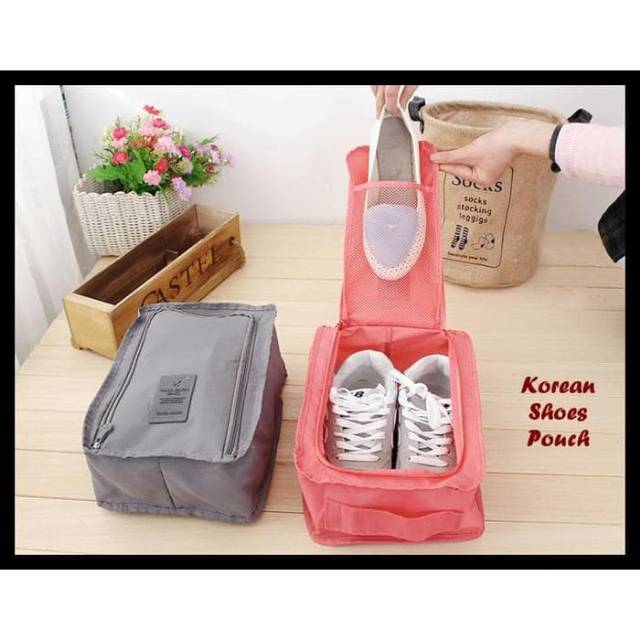 MONOPOLY KOREAN SHOES POUCH BAG ORGANIZER  TAS SEPATU DAN SANDAL