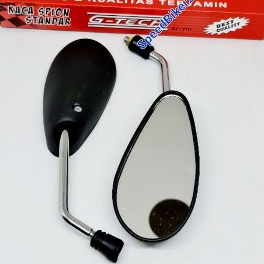 Spion Standar Satria Fu Gagang Crome Kaca Spion Standar Suzuki  Satria Fu gagang panjang 15cm besi crome