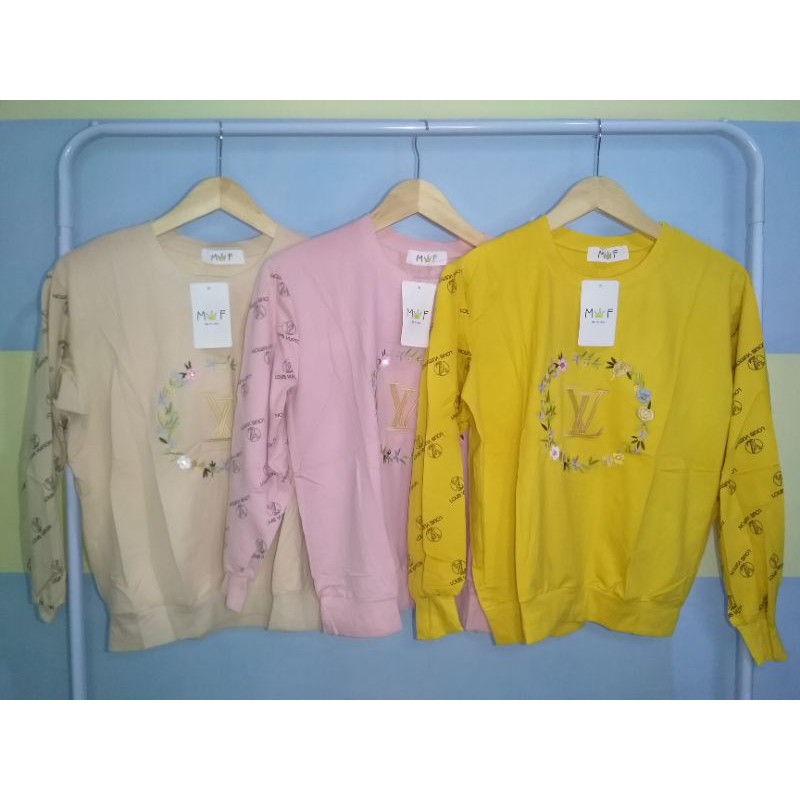 Oversized Kaos Atasan Lengan Panjang Long Sleeve Import Murah Wanita MF